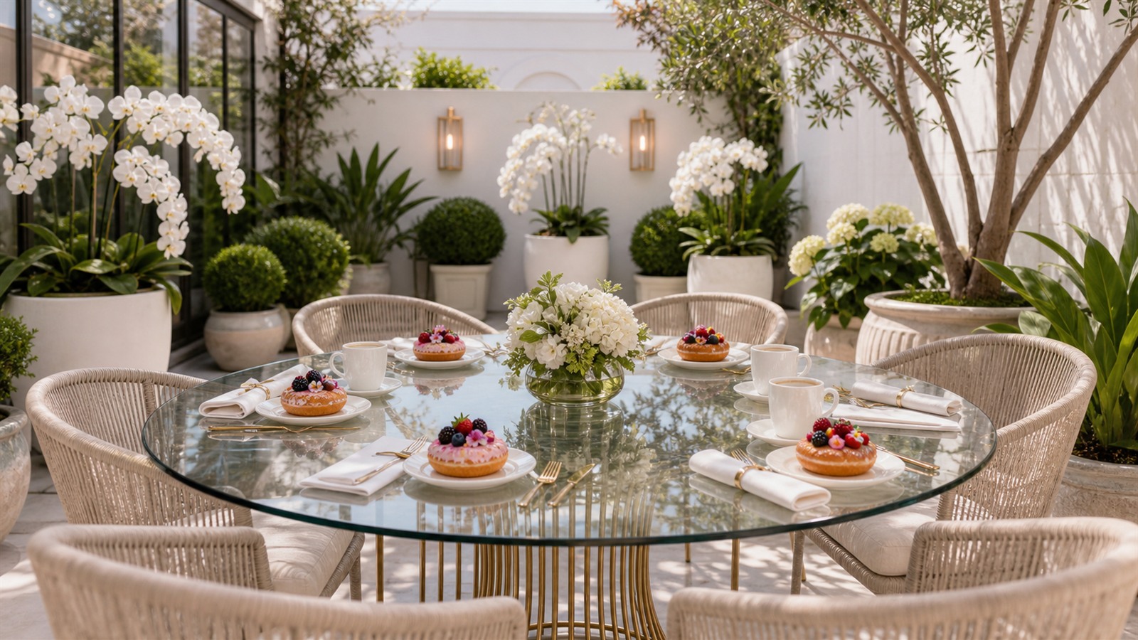 The Glass Patio outdoor seating enclave